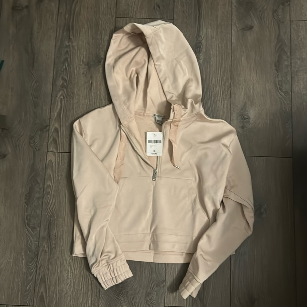 NWT forever 21 satin look hoodie